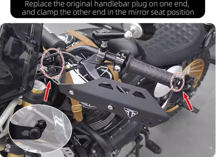 ホンダ（HONDA） スクランブラー 400X ハンドルカバー ガード バイク