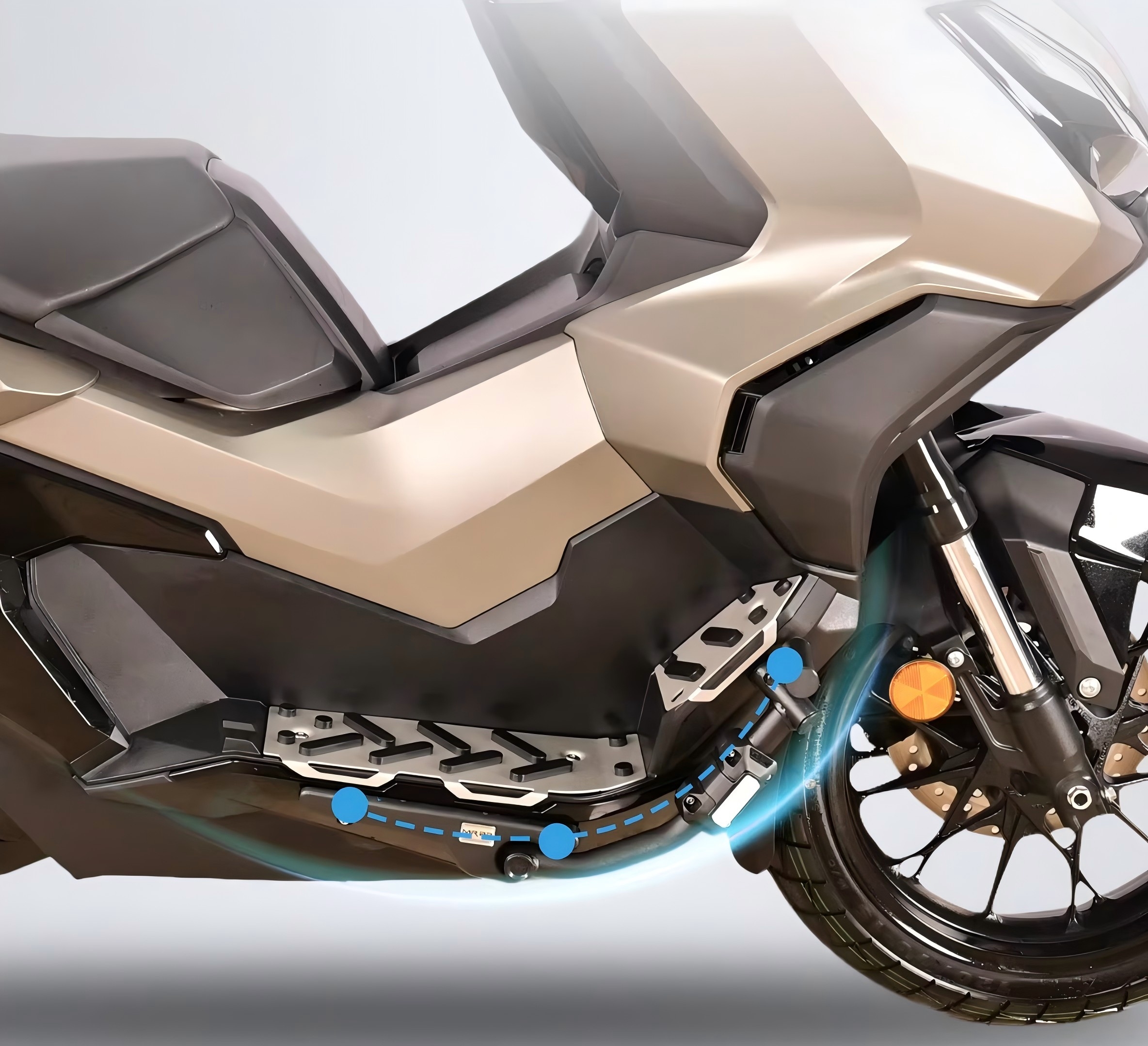 ホンダ ADV350 アンダーフレームキット 25~26年式 新型エンジンガードキット ブラック バイクパーツ カスタムパーツ 改造 オートバイ キャンプツーリング 取寄