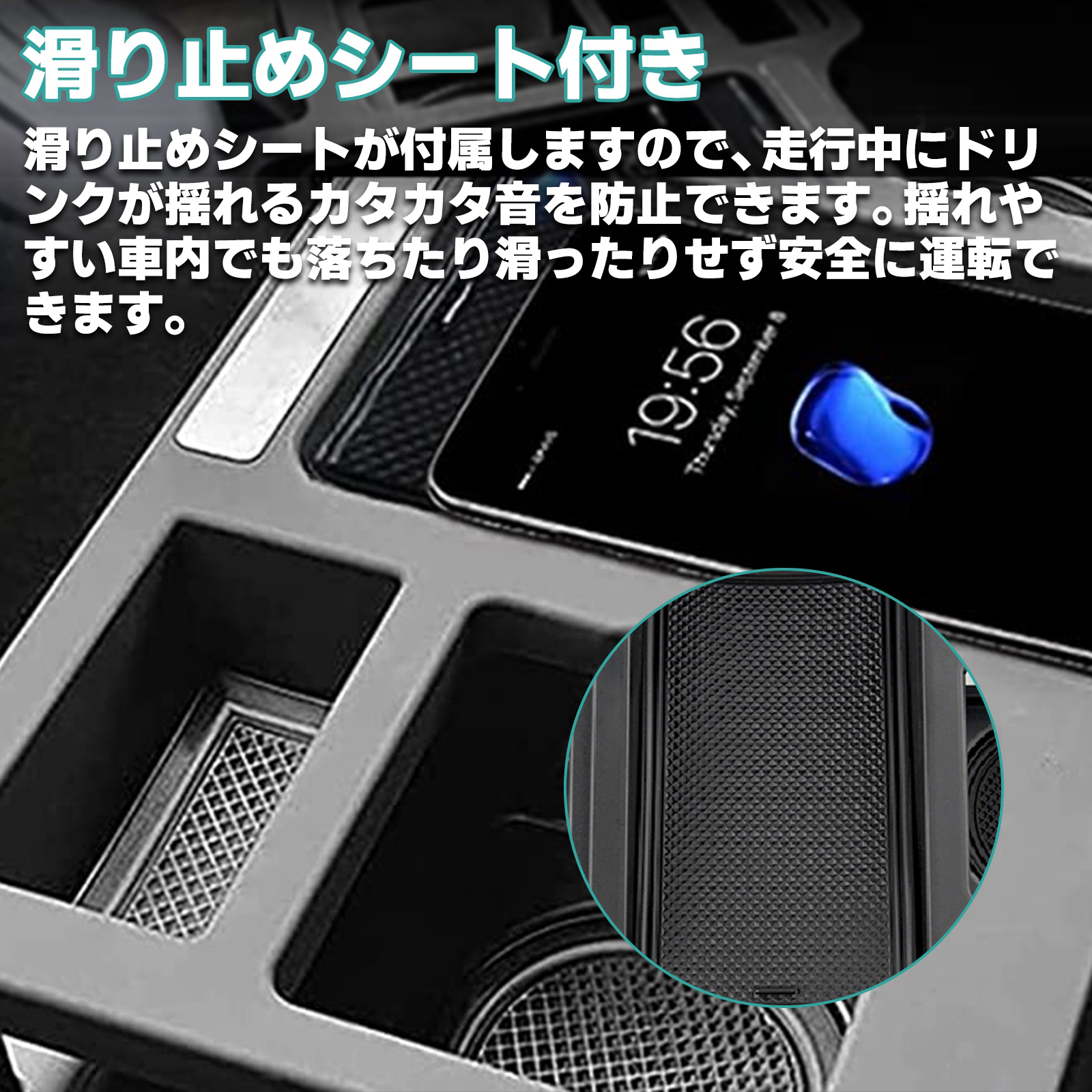 ドリンクテーブル ハイエース レジアスエース 200系 ドリンクホルダー センターコンソール トレイ カップホル | ハイエース | 04