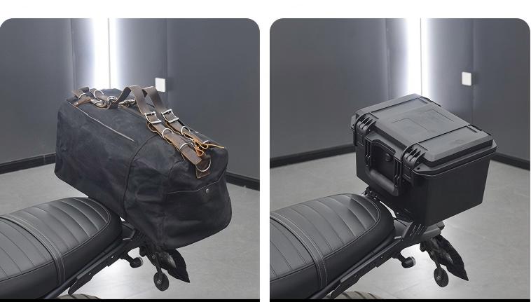 ホンダ CL250 CL500 リアキャリア トップケースキャリア アールスペース キャリア ブラック ステインレス 金属 丈夫 一体感 シルバー ブラック 純正交換 取寄せの画像