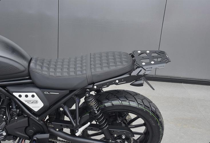ホンダ CL250 CL500 リアキャリア トップケースキャリア アールスペース キャリア ブラック ステインレス 金属 丈夫 一体感 シルバー ブラック 純正交換 取寄せの画像