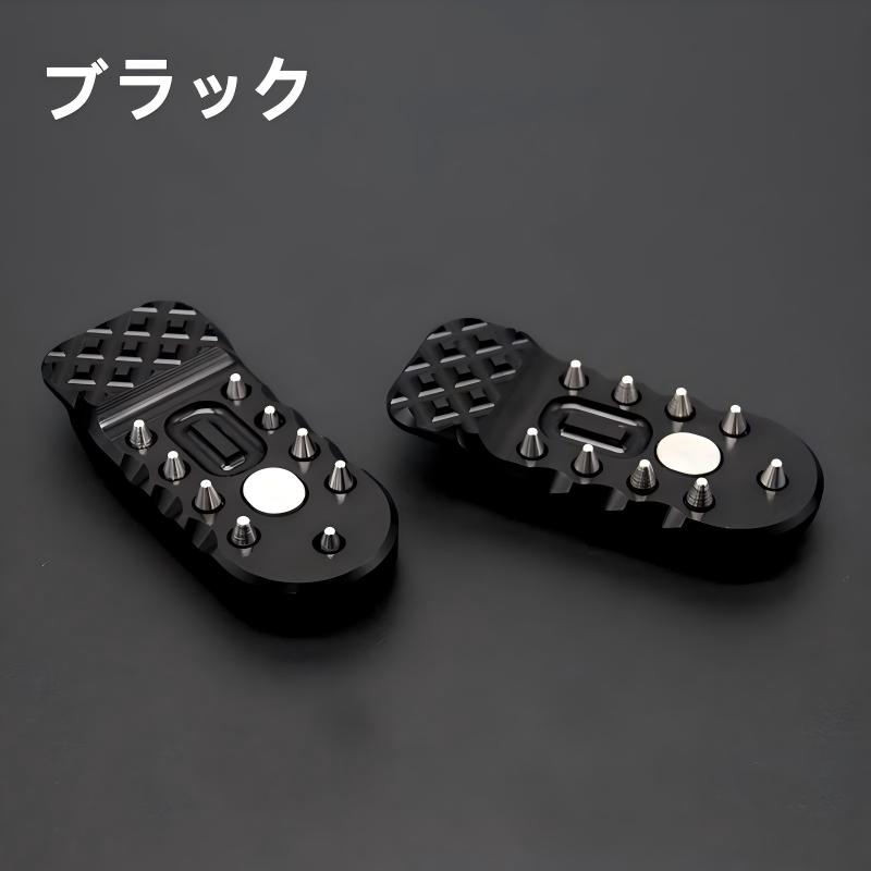 バイク ステップ 黒フットペグフットペグレストペダル ために CT125