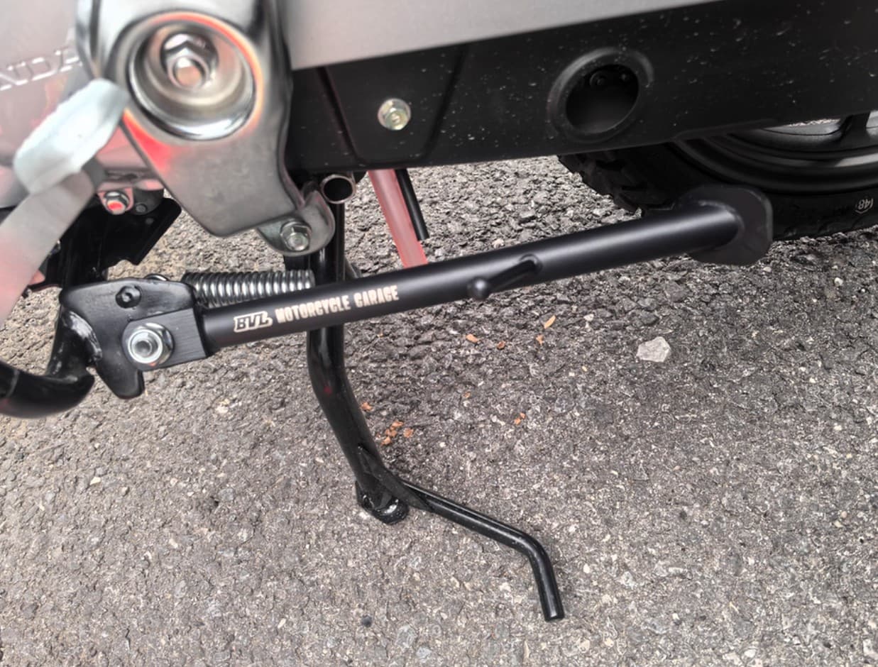 クロスカブ CC110 CC50 サイドスタンド スチール 一体型 ブラック 広幅