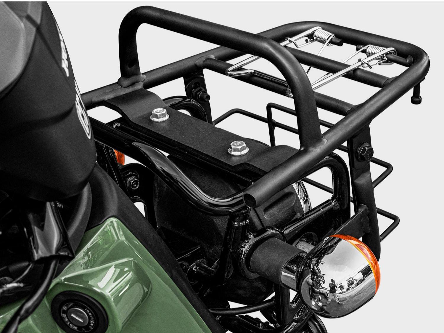 ホンダ クロスカブ 50 110 フロントキャリア フロント キャリア ビッグフロントキャリア ブラック 金属 丈夫 一体感 フラットタイプ 荷台 外装 バイク用 取寄せ | クロスカブ | 05