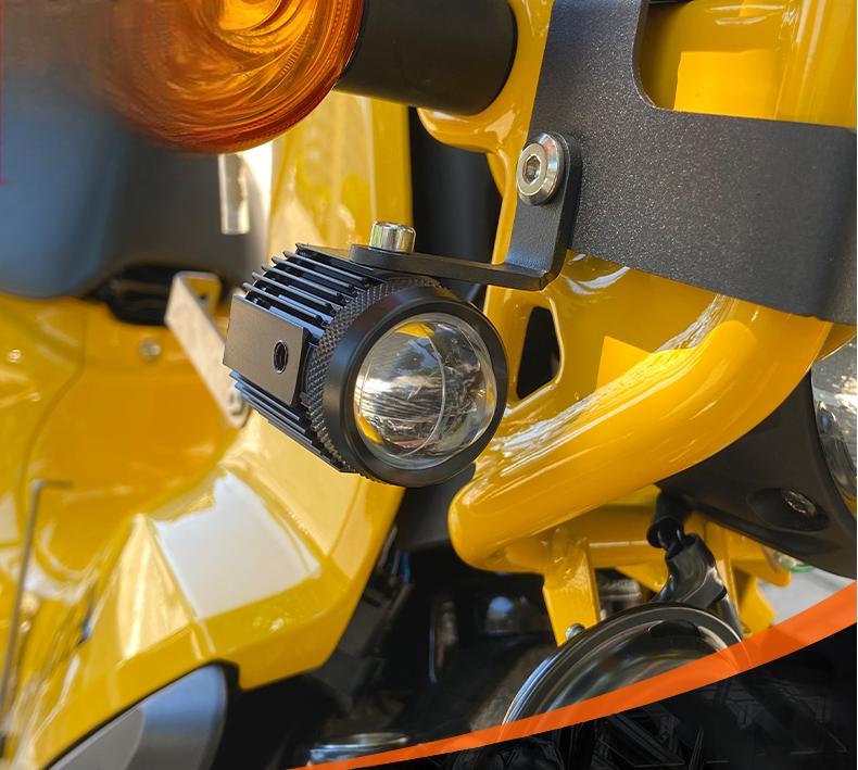 【週末限定！値下げ中】ハンターカブ用フォグランプ(黄) スイッチ付き クロスカブ 50 110 フォグランプキット ウィンカー ブラケット付き