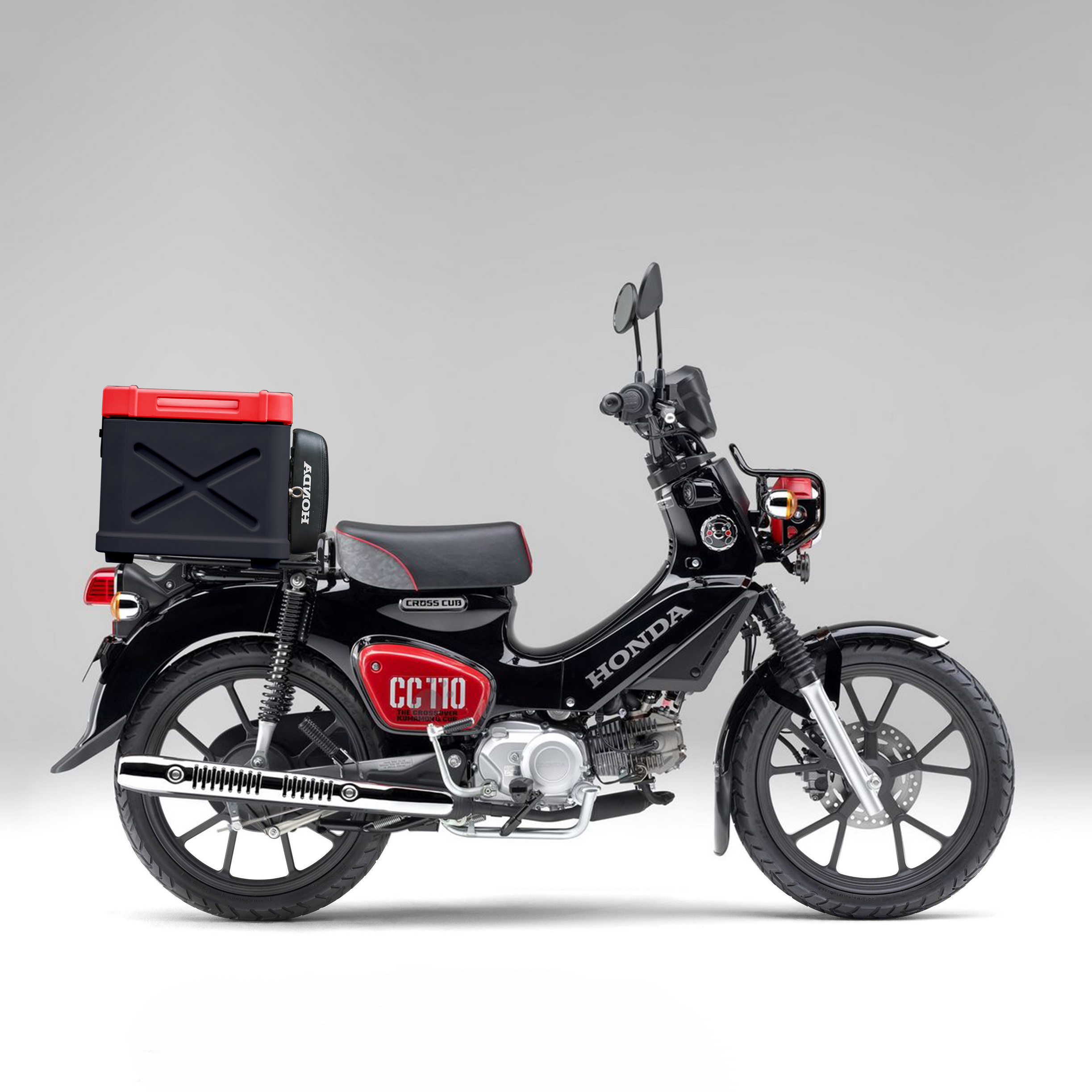 CC110 バイク　リアボックス クロスカブ CC110 CC50 リアボックス 43l 大容量 ABS制 軽量 防水防塵