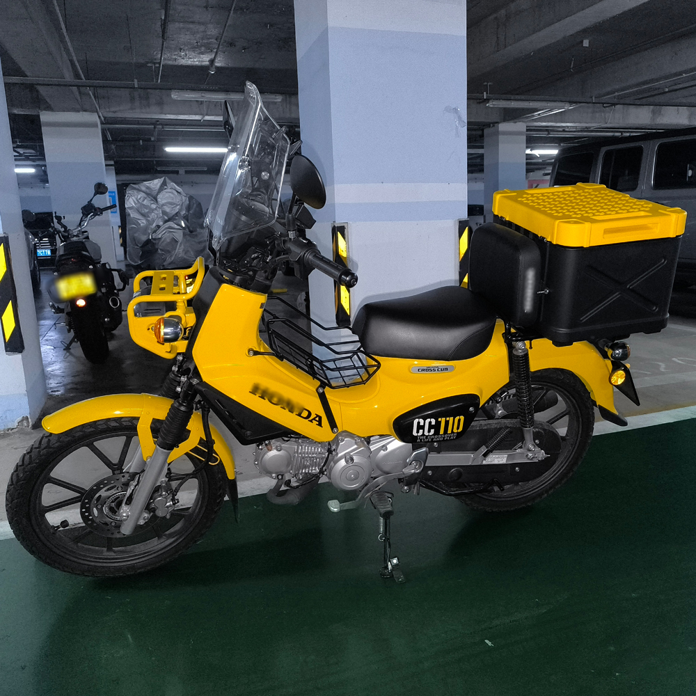 クロスカブ CC110 CC50 リアボックス 43l 大容量 ABS制 軽量 防水防塵