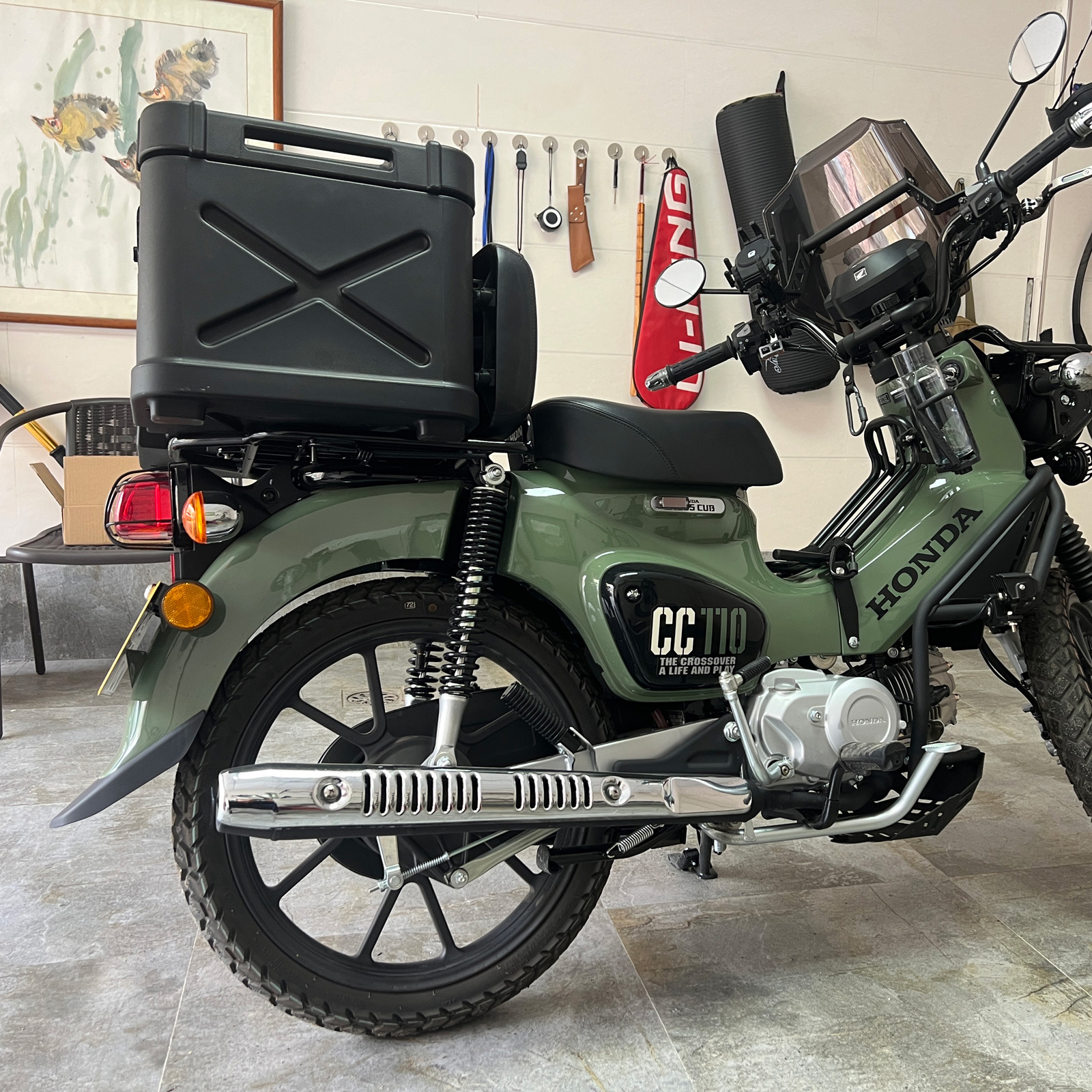 クロスカブ CC110 CC50 リアボックス 43l 大容量 ABS制 軽量 防水防塵