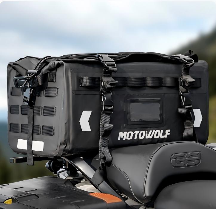 クロスカブ シートバッグ オートバイ用 リアバッグ 37L ヘルメット