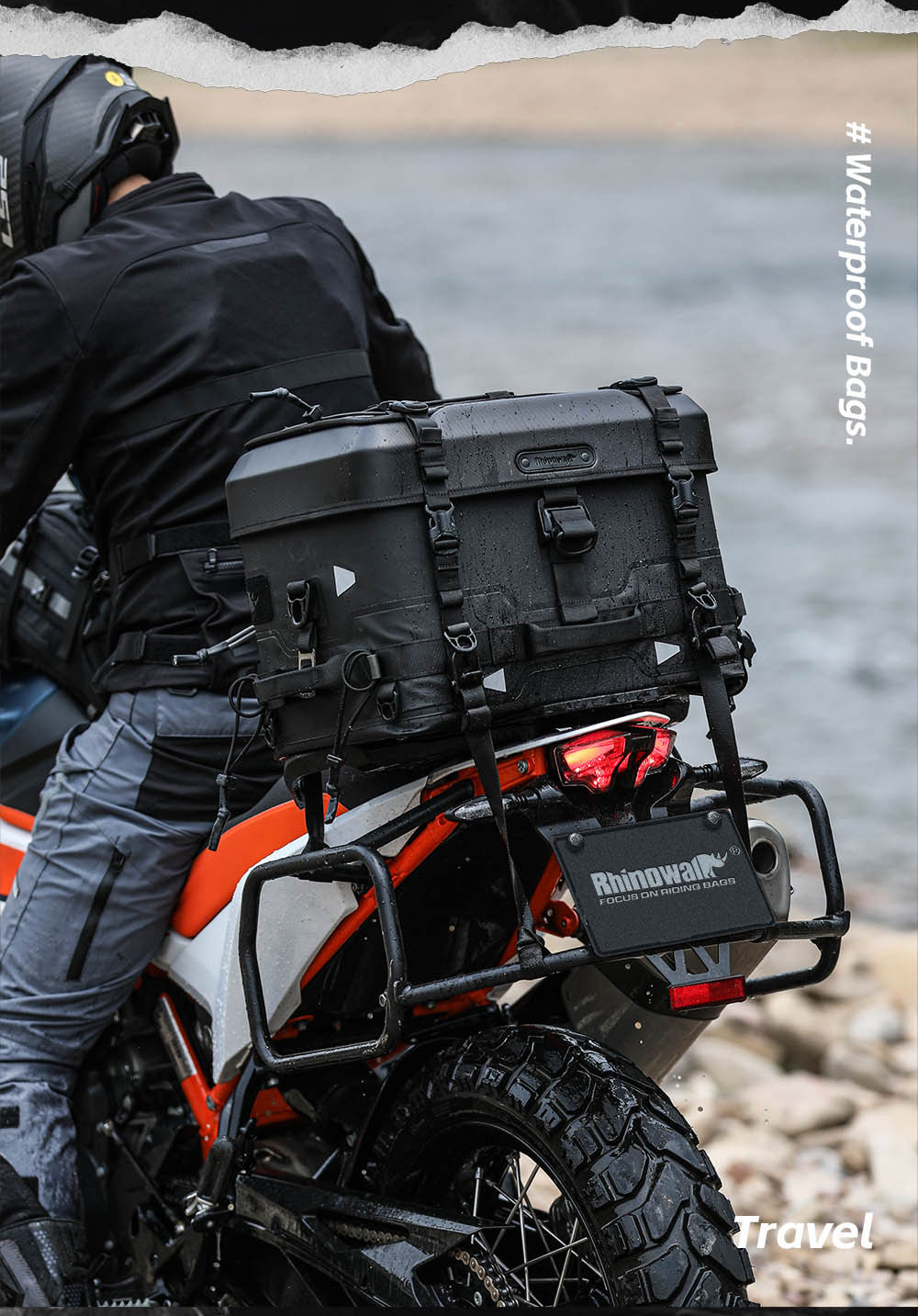 クロスカブ シートバッグ オートバイ用 リアバッグ 36L ヘルメット