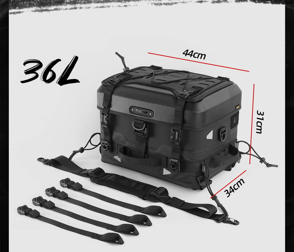 クロスカブ シートバッグ オートバイ用 リアバッグ 36L ヘルメット