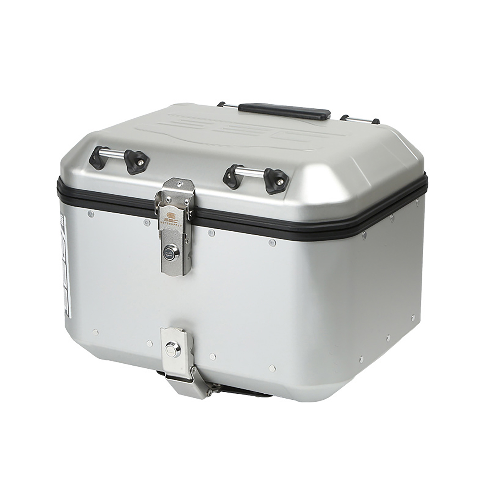 中古バイク用リアボックス 大容量  45L シルバー 楽天市場】【8月30日限定！ポイント10倍】リアボックス バイク