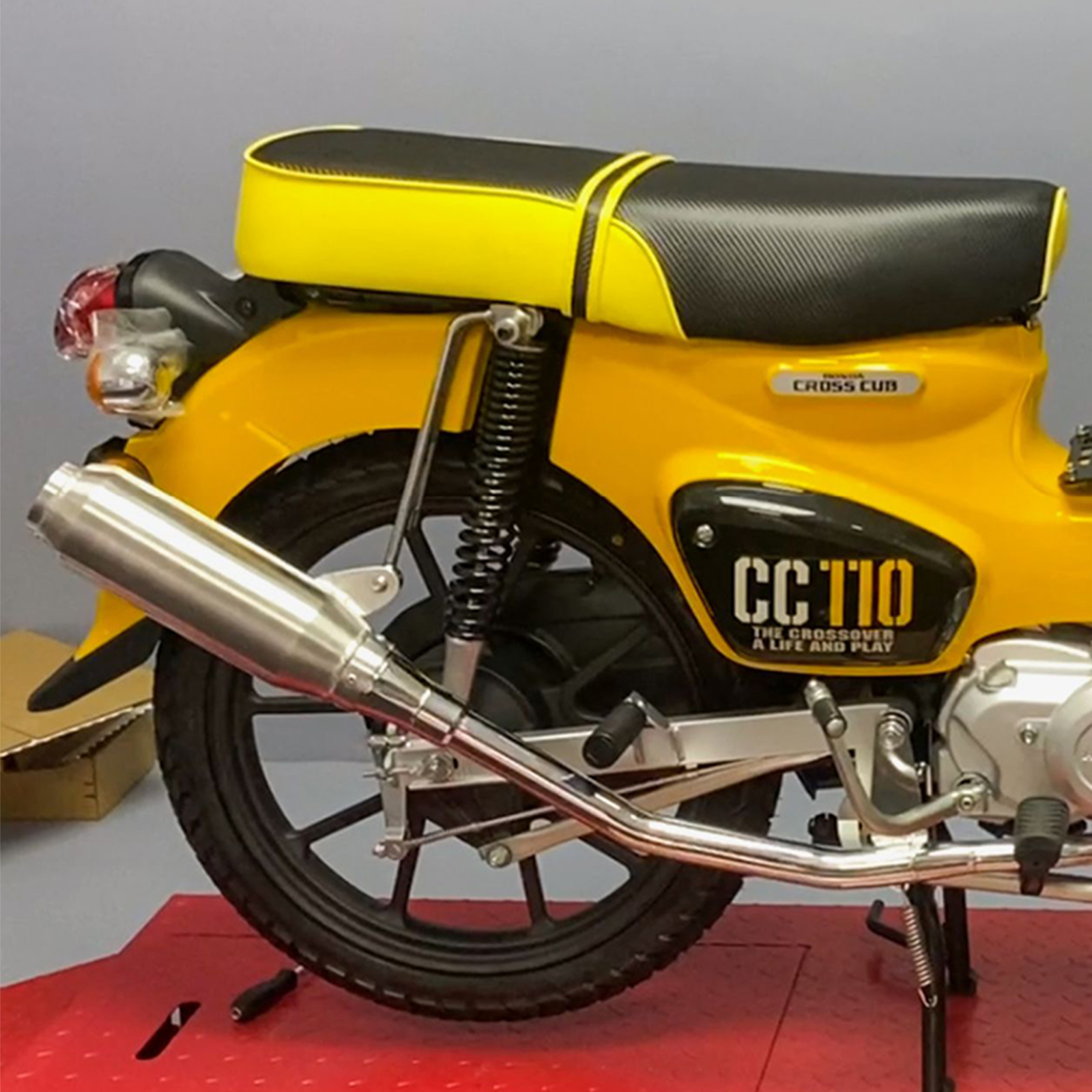 クロスカブ CC110 JA60 バイクマフラー Φ76MM-90MM サイレンサー エキゾーストパイプ オートバイ排気パイプ ステンレス  カスタム 取寄せ｜nextstageyh2｜02