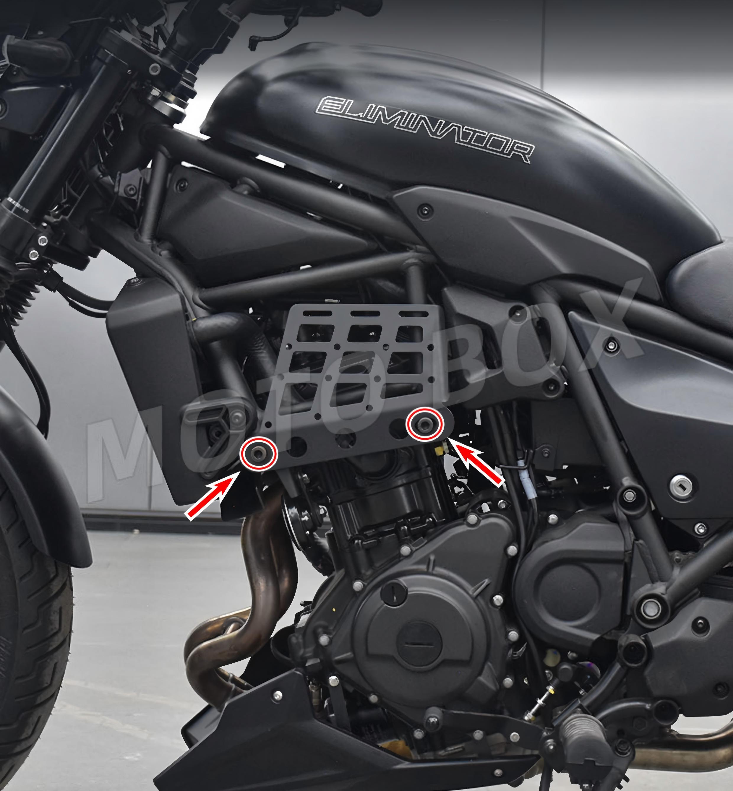 サイドラック 送料込み ホンダ（HONDA） カワサキ エリミネーター 400 サイドラック 左側用