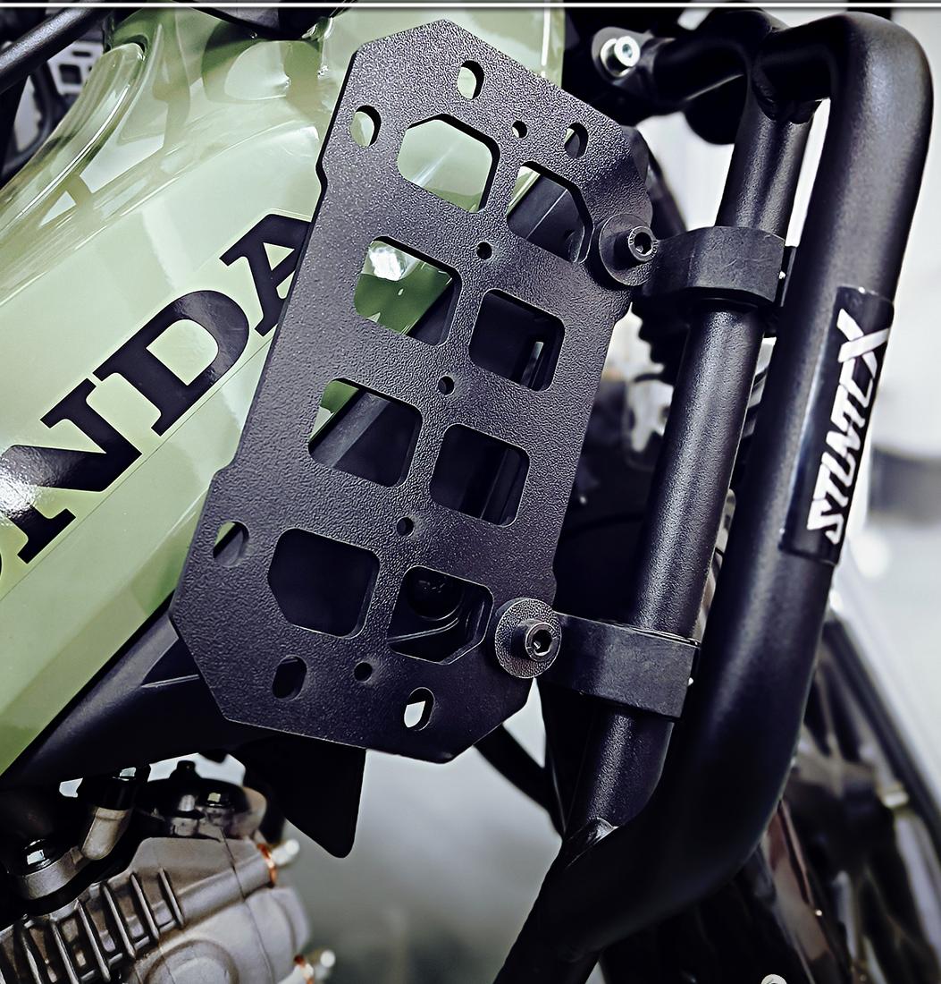 バイク用 リアボックス サイドパネルモールパネル キャリア カスタムパーツ クロスカブ ハンターカブ対応 大容量収納＆積載強化 ツーリング キャンプ 取寄せ | ホンダ