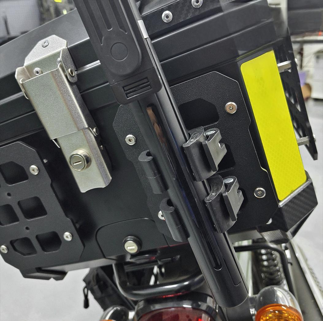 バイク用 リアボックス サイドパネルモールパネル キャリア カスタムパーツ クロスカブ ハンターカブ対応 大容量収納＆積載強化 ツーリング キャンプ 取寄せ | クロスカブ | 11