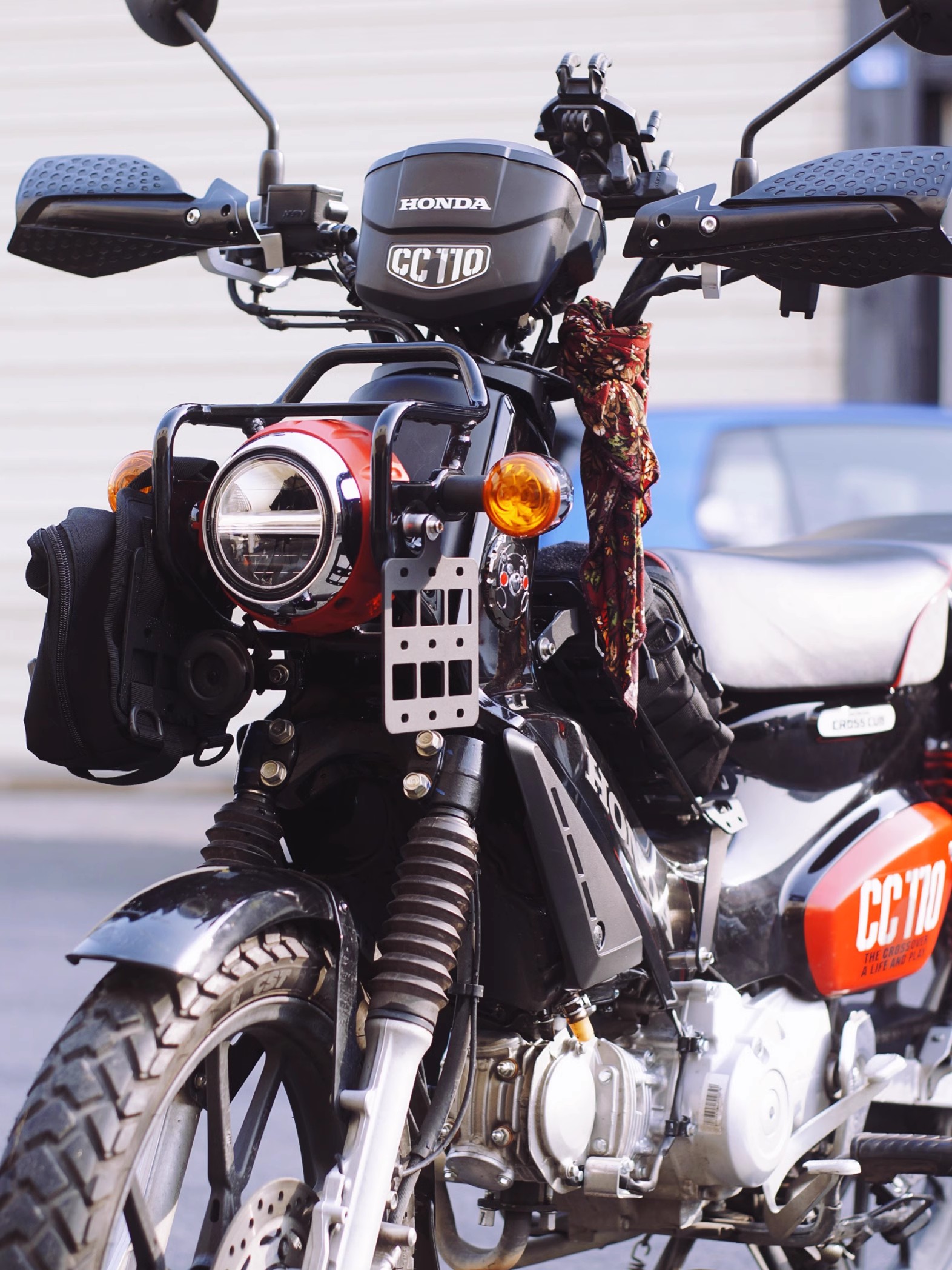 クロスカブ バイク用 フロントキャリア サイドパネルモールパネル