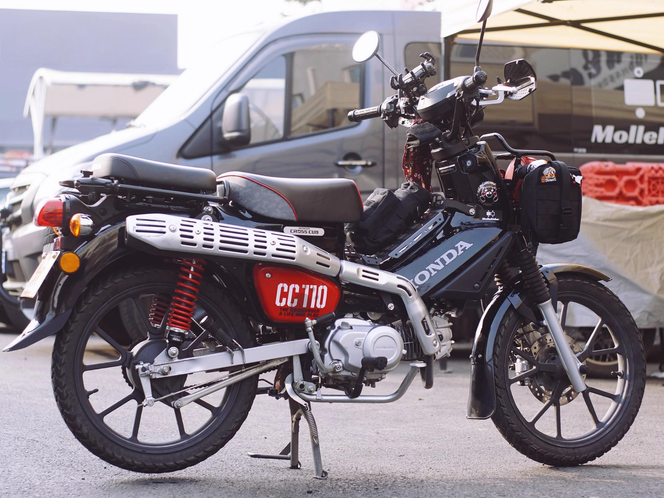 クロスカブ バイク用 フロントキャリア サイドパネルモールパネル