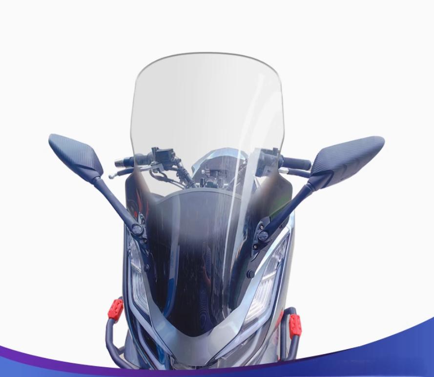 ホンダ PCX 160 ウインドシールド フロントグラス アップ 風防 バイク クリア スモーク オートバイ用 風防 バイクフロントガラス オートバイ 延長式 取寄せ | ホンダ | 02