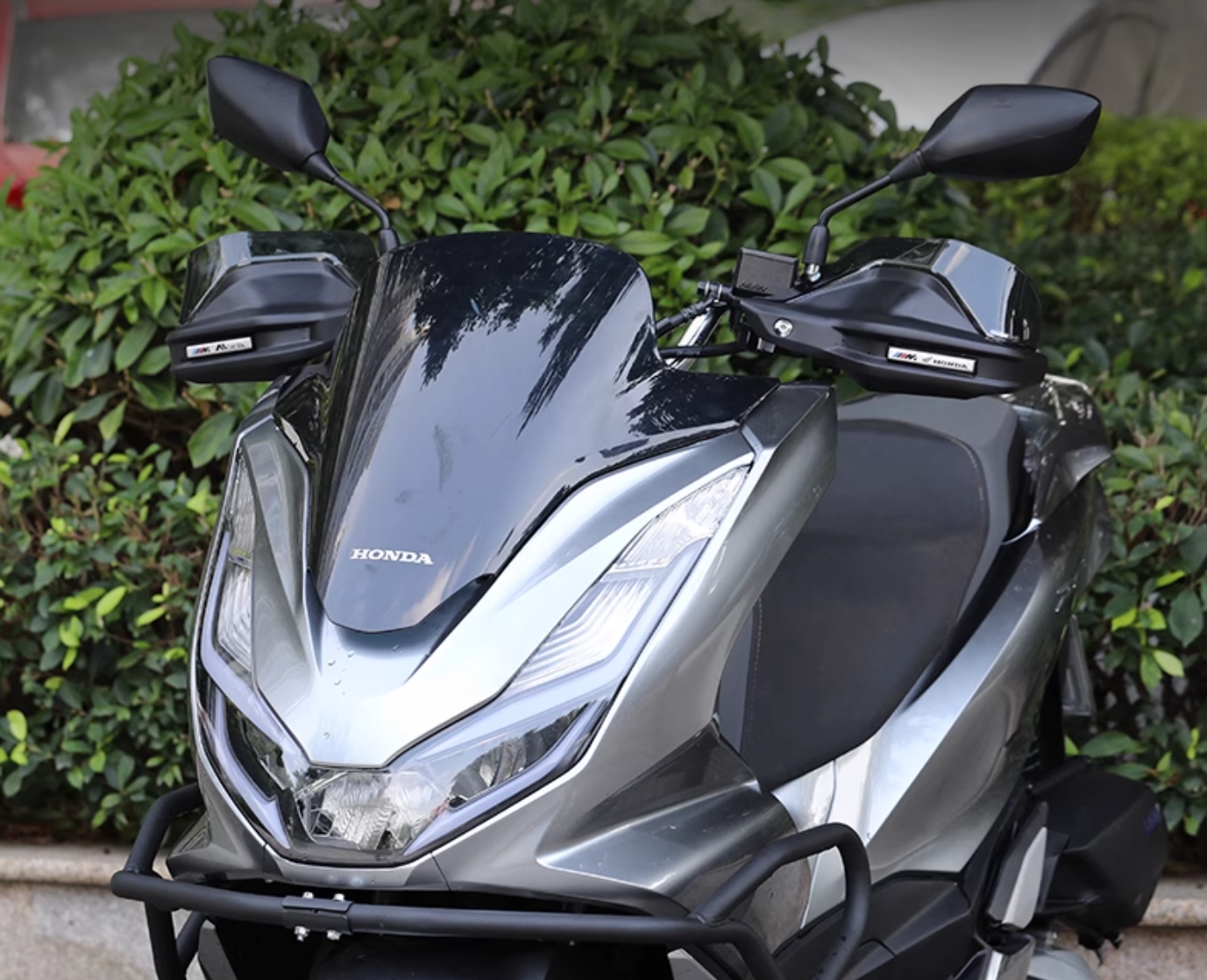 ホンダ PCX 150 160 ハンドルカバー ガード バイクハンドル ナックルガード 防風 保護 各色 アクリル 透明 コンパクト 飛び石ガード ハンドスクリーン 取寄せ | ホンダ | 13