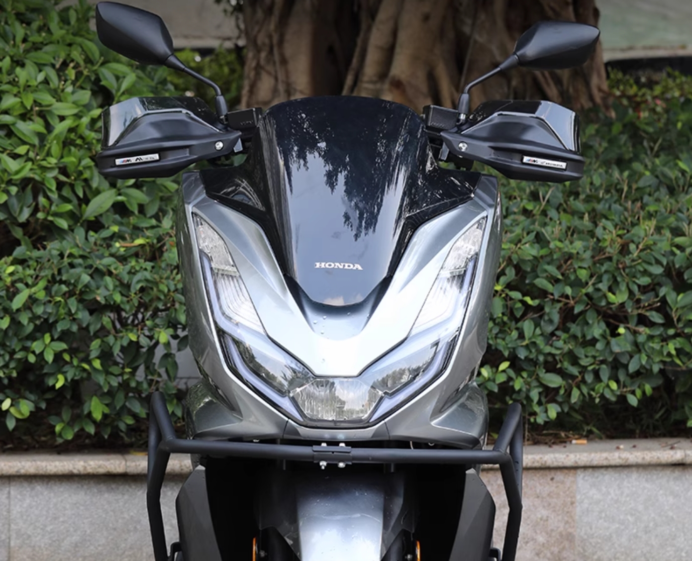ホンダ PCX 150 160 ハンドルカバー ガード バイクハンドル ナックルガード 防風 保護 各色 アクリル 透明 コンパクト 飛び石ガード ハンドスクリーン 取寄せ | ホンダ | 15