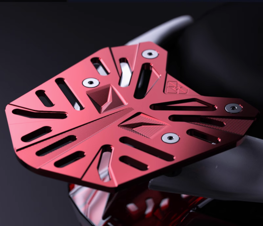 リアキャリア PCX 125 150 160 バイク キャリア トップケースリアキャリア ブラック 金属 丈夫 一体感 アルミニウム 各色選択 フラットタイプ 荷台 外装 取寄せの画像