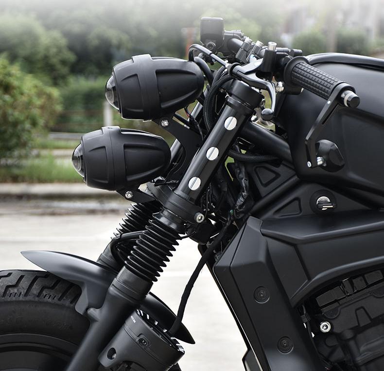 ホンダ レブル 250 500 バイステアリングダンパー フロントフォークカバー ショックプロテクターダストガード オートバイフロントフォーク 保護 増設 取寄せ | ホンダ