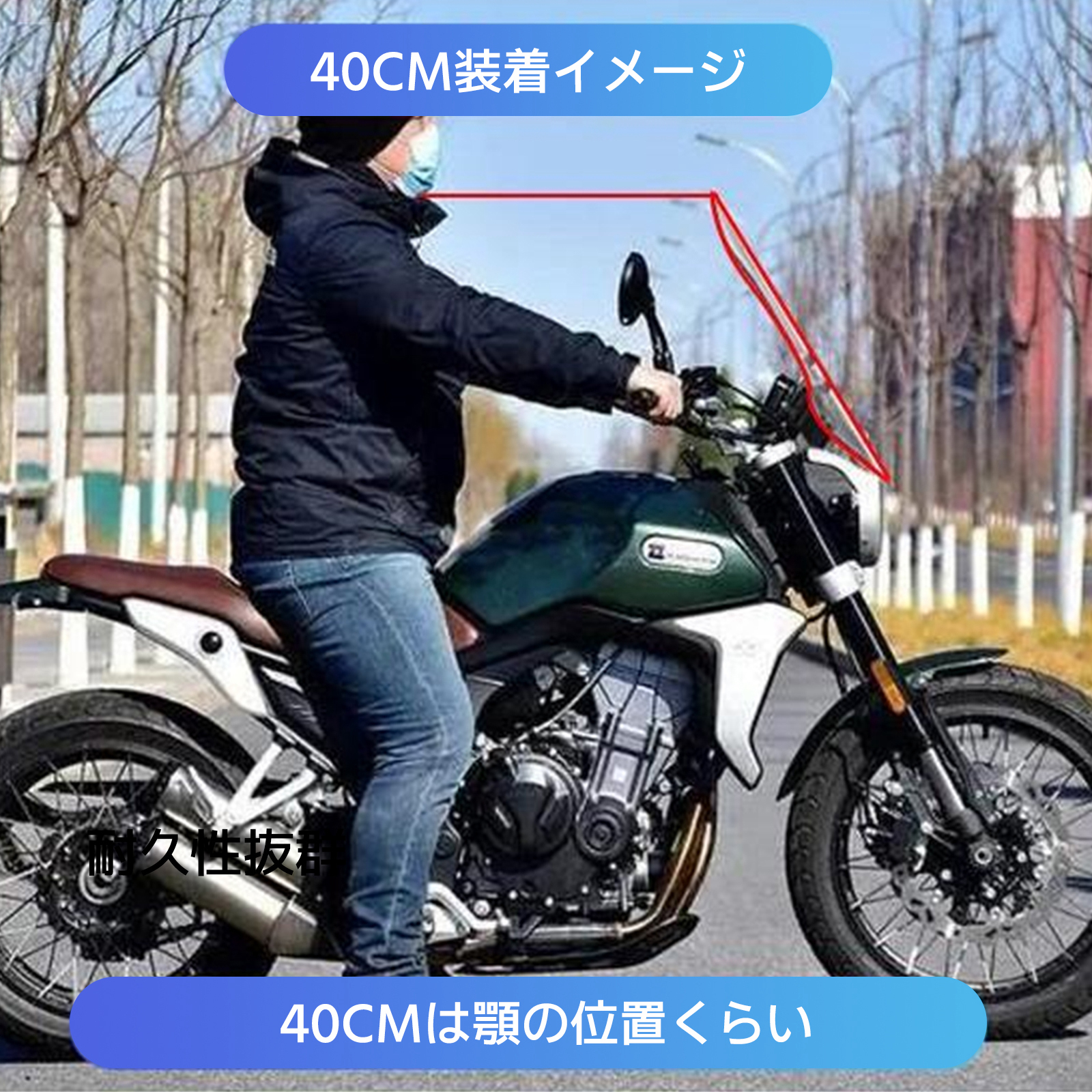 【予約】 レブル250 ホンダ レブル500 大型 風よけ 風防 ウインドシールド セキュリティ・セーフティ