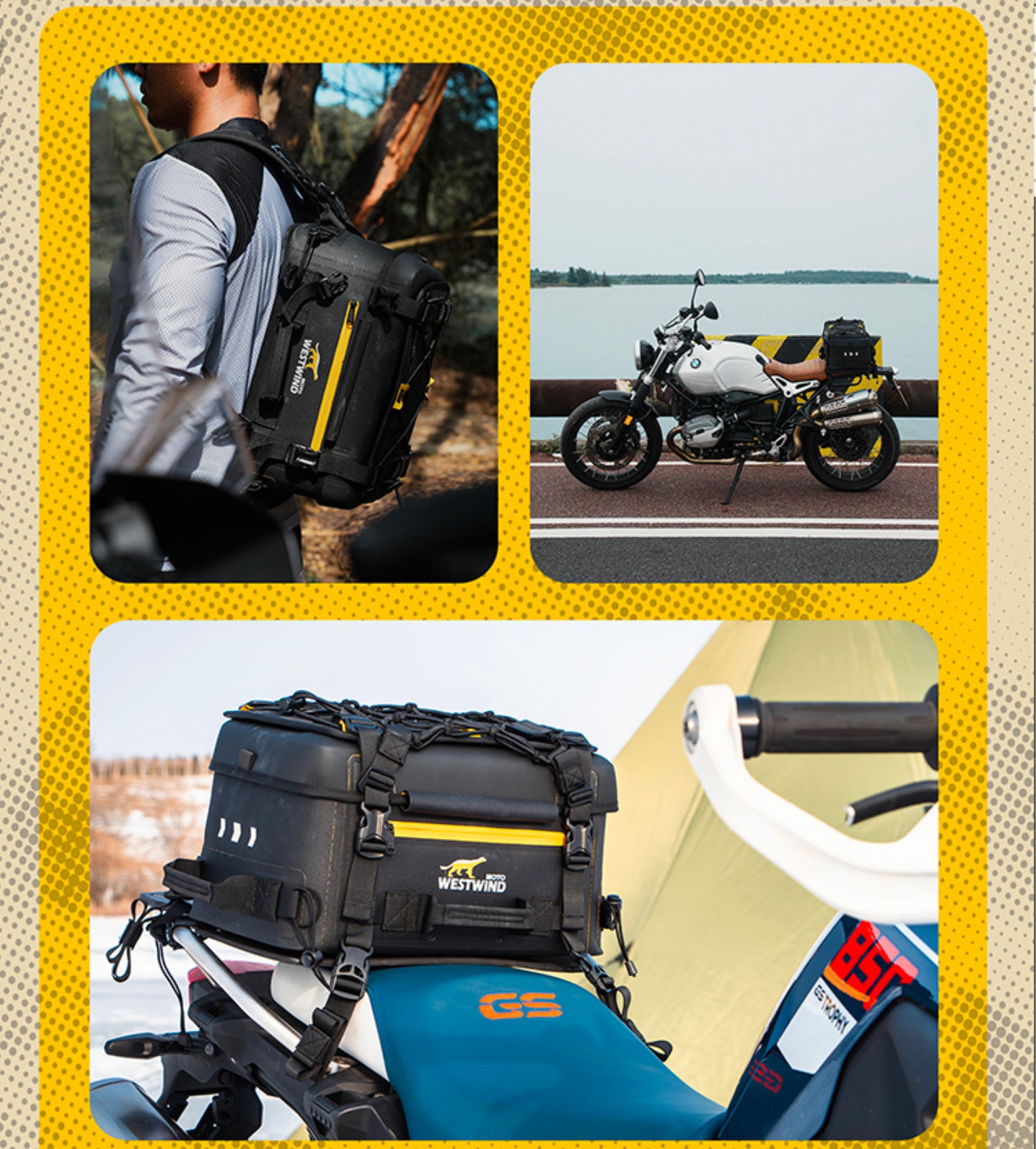 クロスカブ WESTWIND バイク用 リアバッグ 二層構造 レンジャー