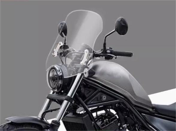 ホンダ レブル250 レブル500 ウインドシールド 風防 風よけ 大型