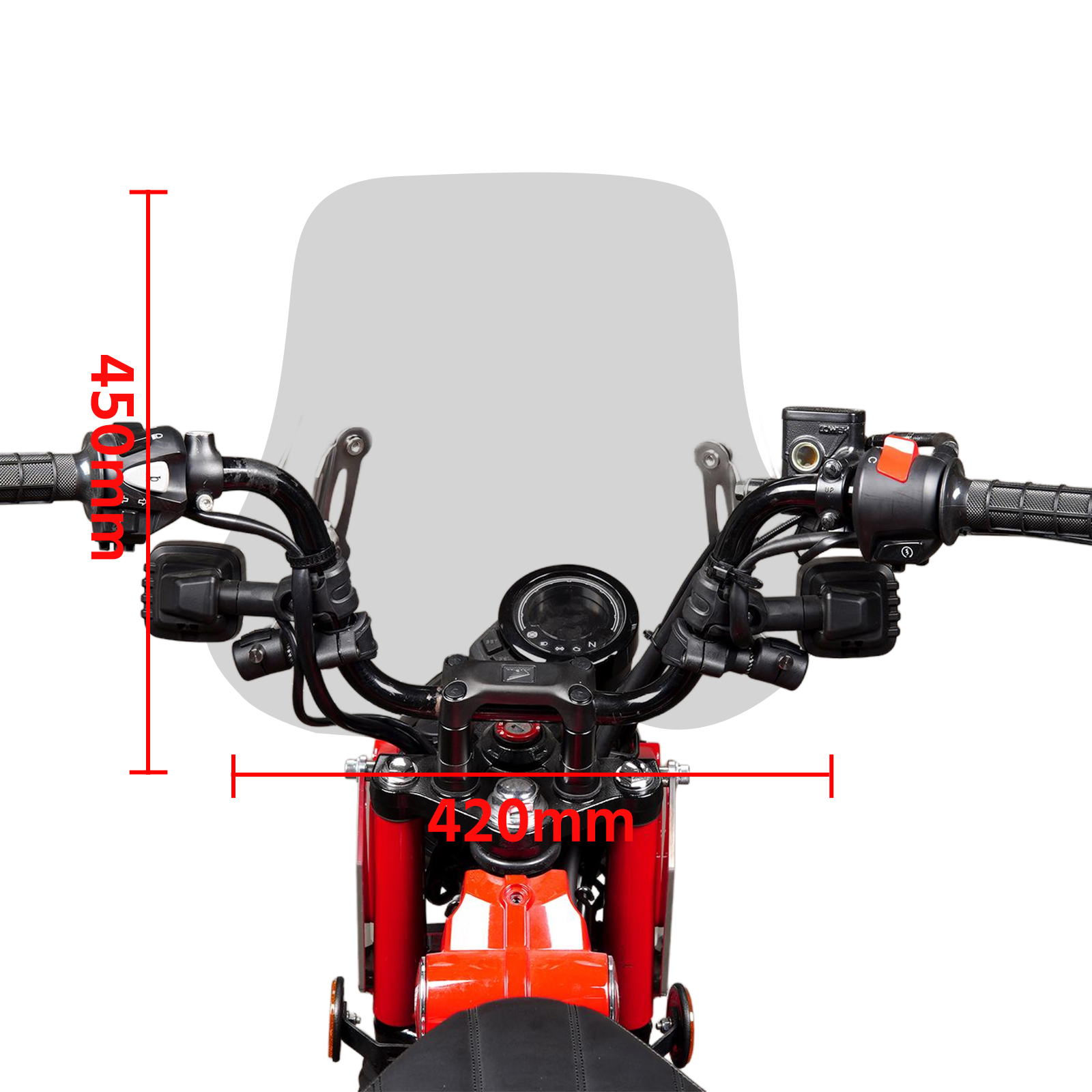 ホンダレブル ウインドスクリーン 45cm ホンダ レブル250 レブル500 ウインドシールド 風防 風よけ 大型
