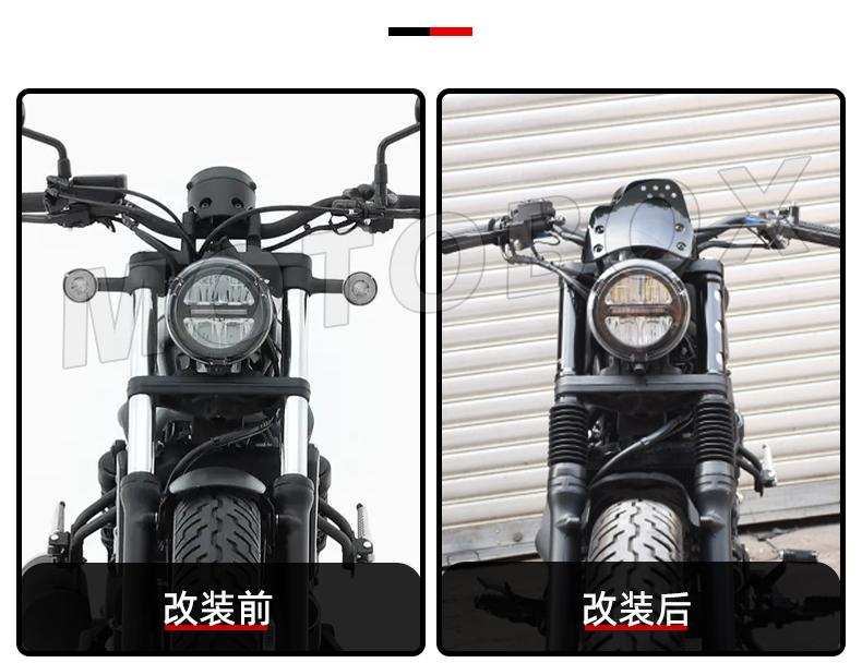 ホンダ（HONDA） レブル250/500ブラックウィンドシールド 中古