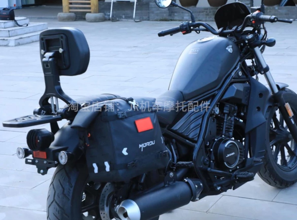 ホンダ　レブル 250/500　リア キャリア バックレスト付き V2 ホンダ（HONDA） レブル 250 500 バックレスト 折りたたみ 背もたれ