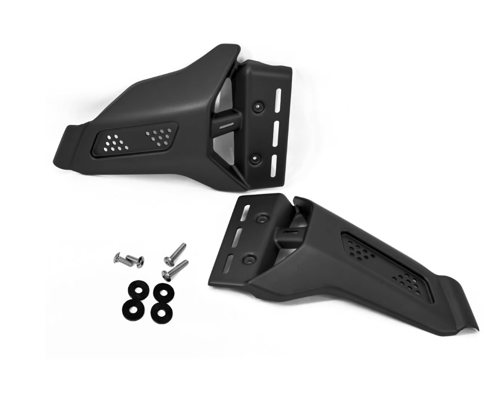 ホンダ レブル 250 500 カスタム用 レッグシールド カットレッグカバー サイドケース ブラック 左側 右側 増設 REBEL  お洒落 カスタム アクセサリー 取寄せの画像