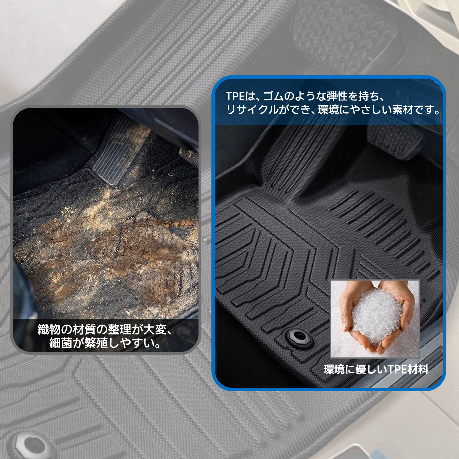 セレナ 日産 C27 ラゲッジマット トランクマット TPE材質 防水