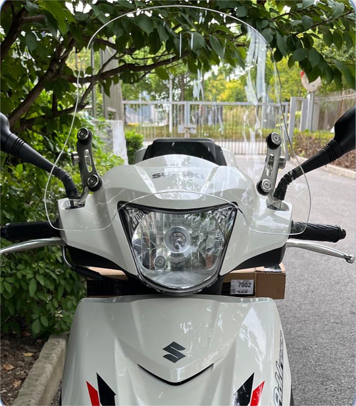 スズキ アドレス 125 ウインドシールド フロントグラス 風防 バイク  クリア スモーク オートバイ用 風防 バイクフロントガラス オートバイ 延長式 取寄せ | スズキ | 18