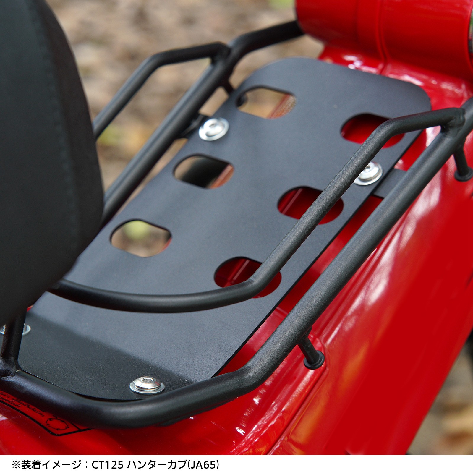ホンダ ハンターカブ センターキャリア CT125 JA55 JA65 センターバスケット ベトナムキャリア バスケット 金属 丈夫 一体感 スチール フラットタイプ 取寄せの画像