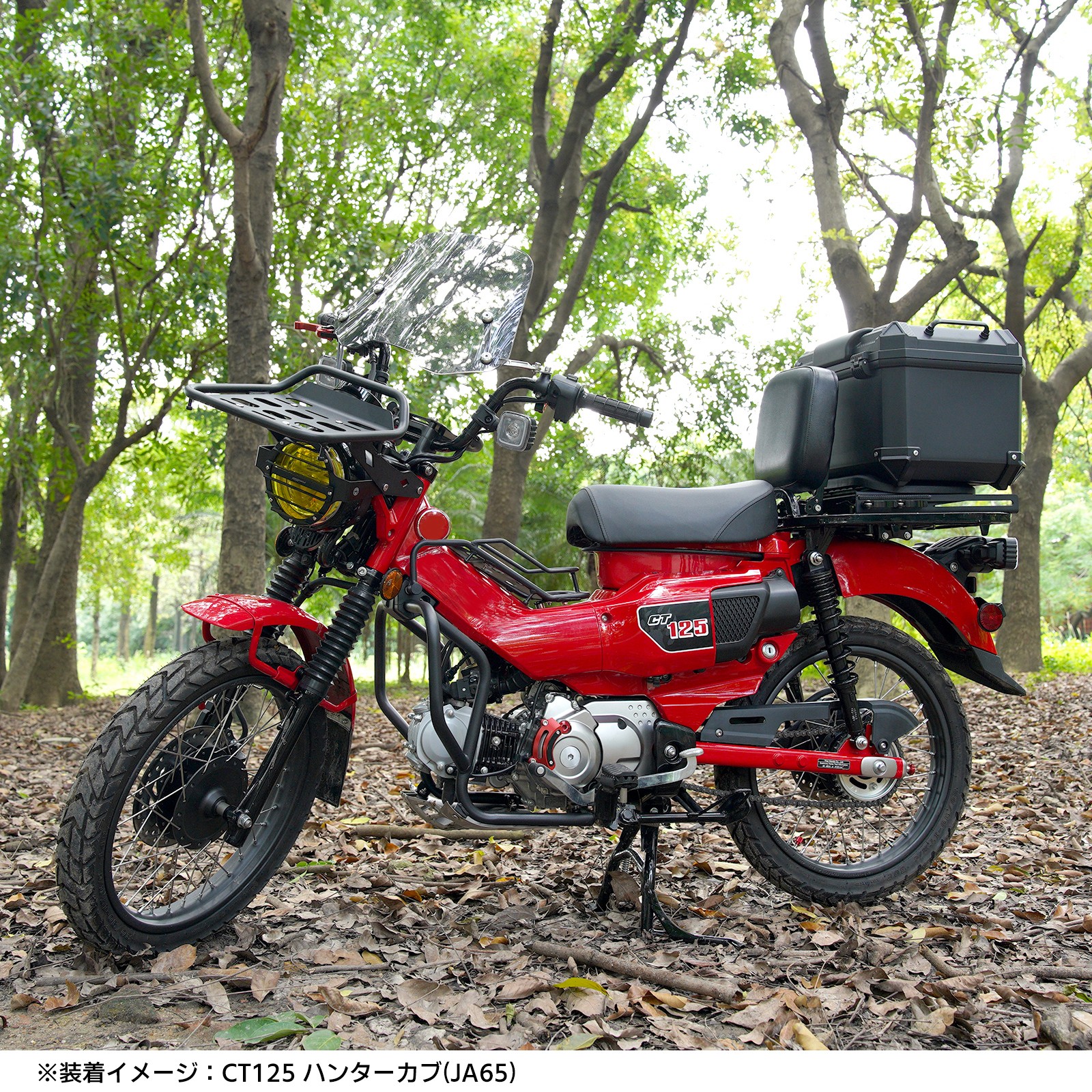 ホンダ ハンターカブ センターキャリア CT125 JA55 JA65 センターバスケット ベトナムキャリア バスケット 金属 丈夫 一体感 スチール フラットタイプ 取寄せの画像