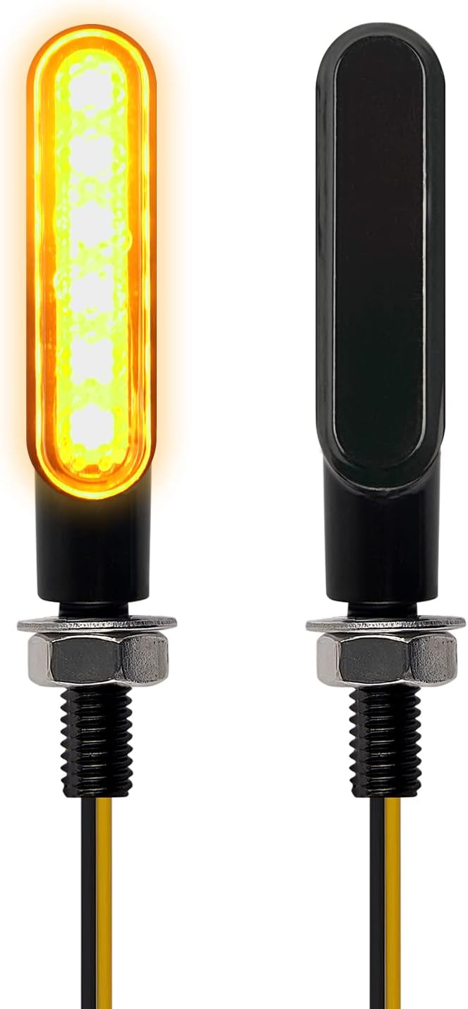HI-LINE バイク ウインカー 流れるled 2個セット バイク12V フロント