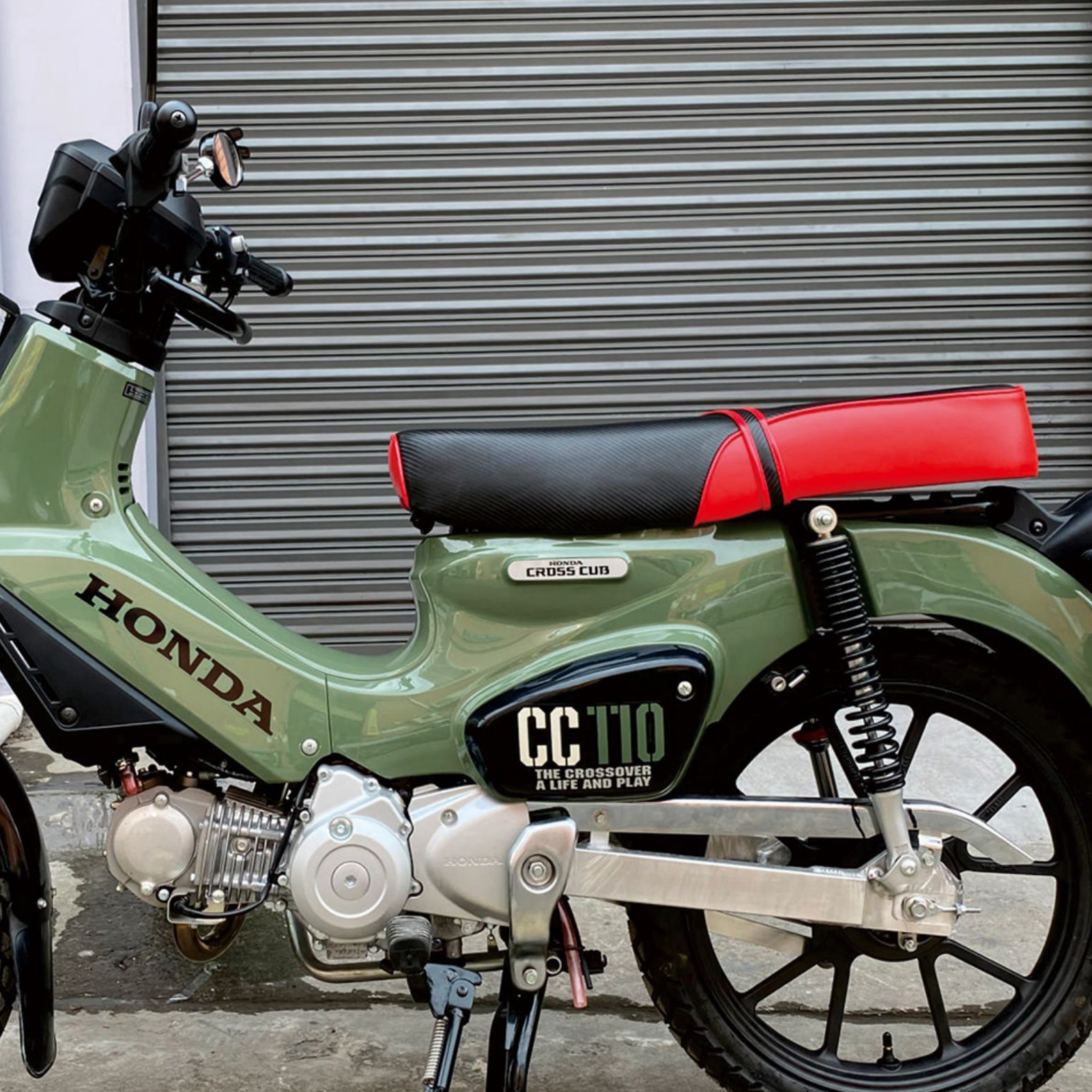 クロスカブ 110  増設リアシート 増設 ソロシート バイクシート 多 シングルシート クッション シート下げ バイク シート シート本体 カブシート 取寄せ | クロスカブ | 04