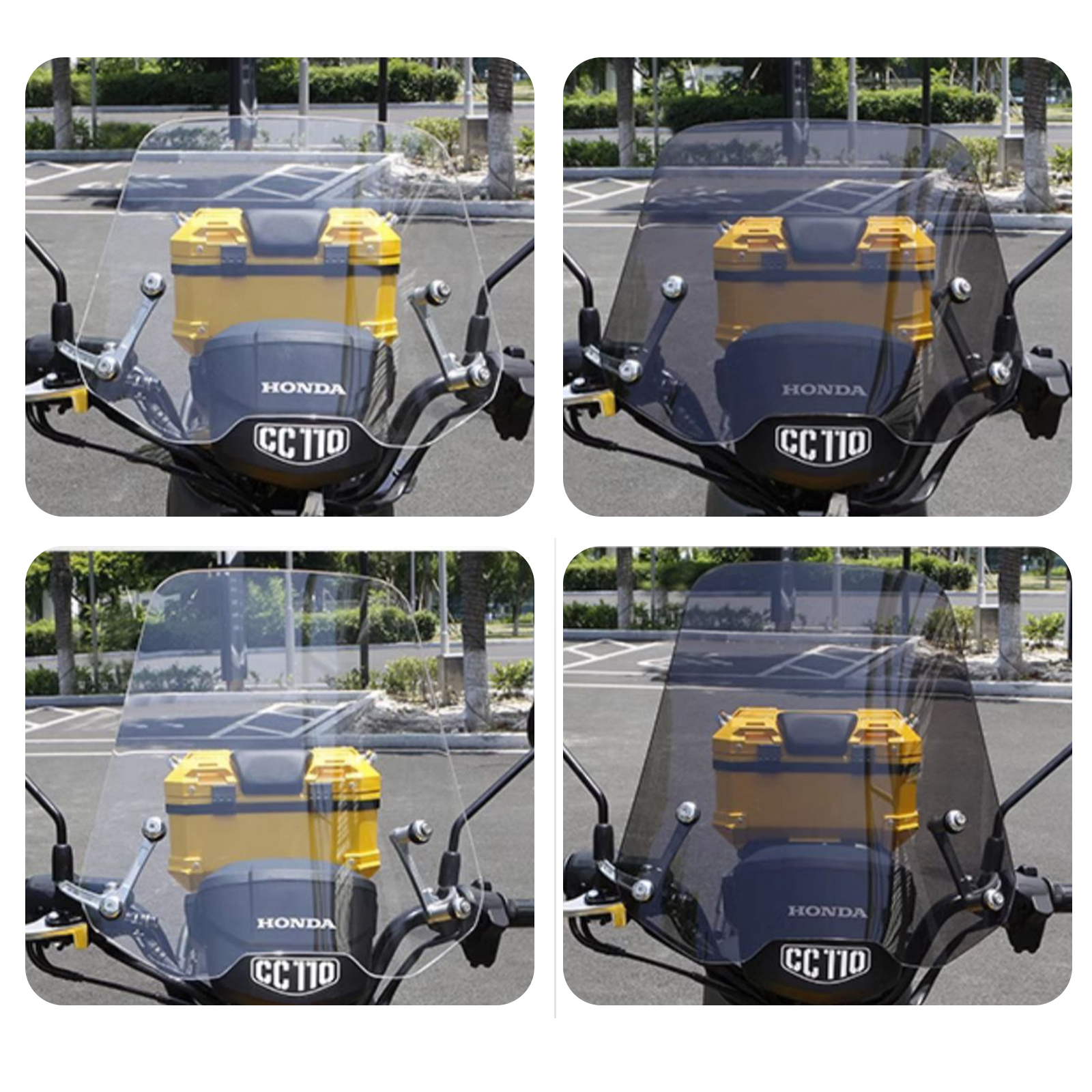 クロスカブ ウインドシールド CC110 CC50 CT125 大型 ウメーター