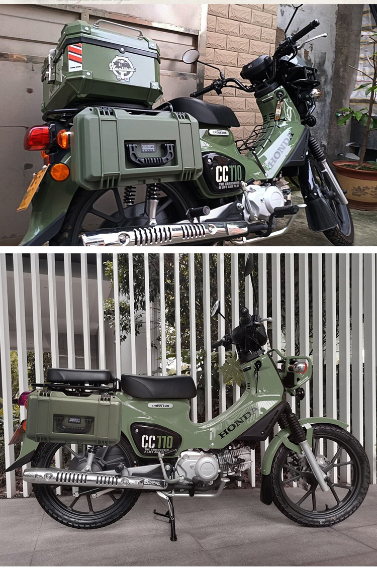 クロスカブ CC110 バイク用 サイドケース 工具箱 工具ボックス ハードケース サイドボックス 着脱簡単 取り付け ステー付き 収納ボックス 取寄せ | クロスカブ | 04
