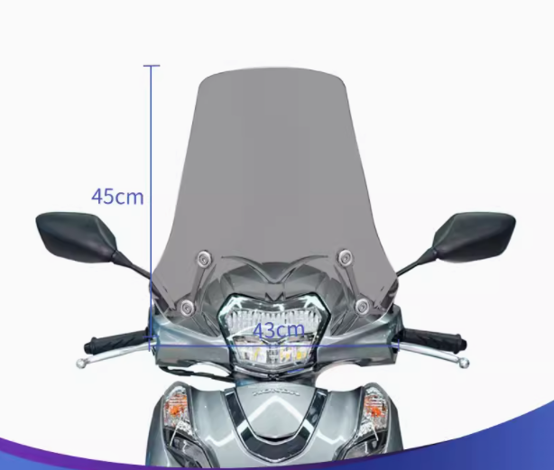 新型リード125 （JF45/JK12）用ホンダ純正ウィンドシールド ホンダ LEAD 125 リード ウインドシールド フロントグラス 風防