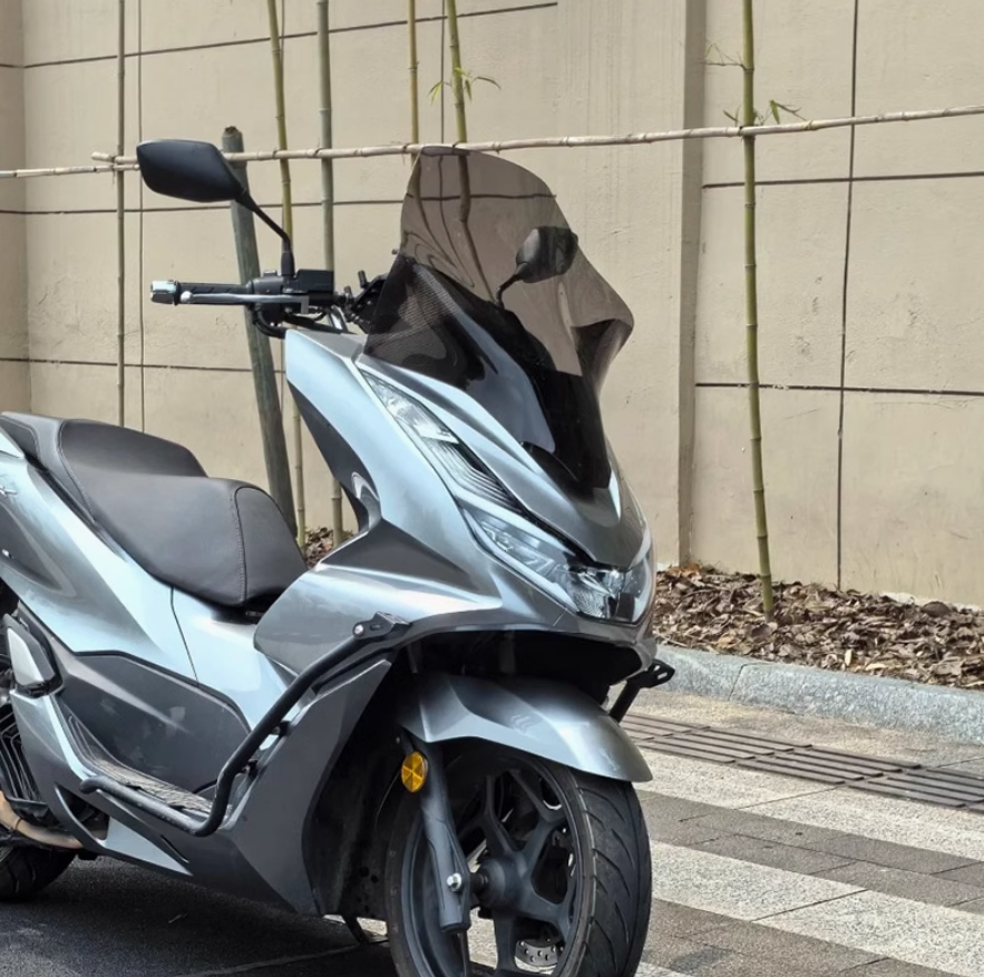 ホンダ PCX 160 ウインドシールド フロントグラス アップ 風防 バイク  クリア スモーク オートバイ用 風防 バイクフロントガラス オートバイ 延長式 取寄せ | ホンダ | 02
