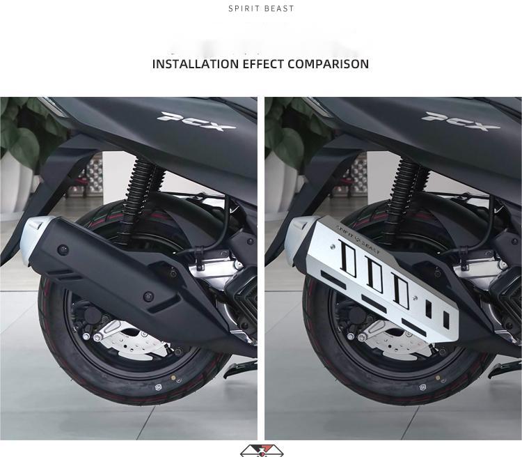 ホンダ PCX160 マフラーカバー マフラーガード VARIO160 排気管