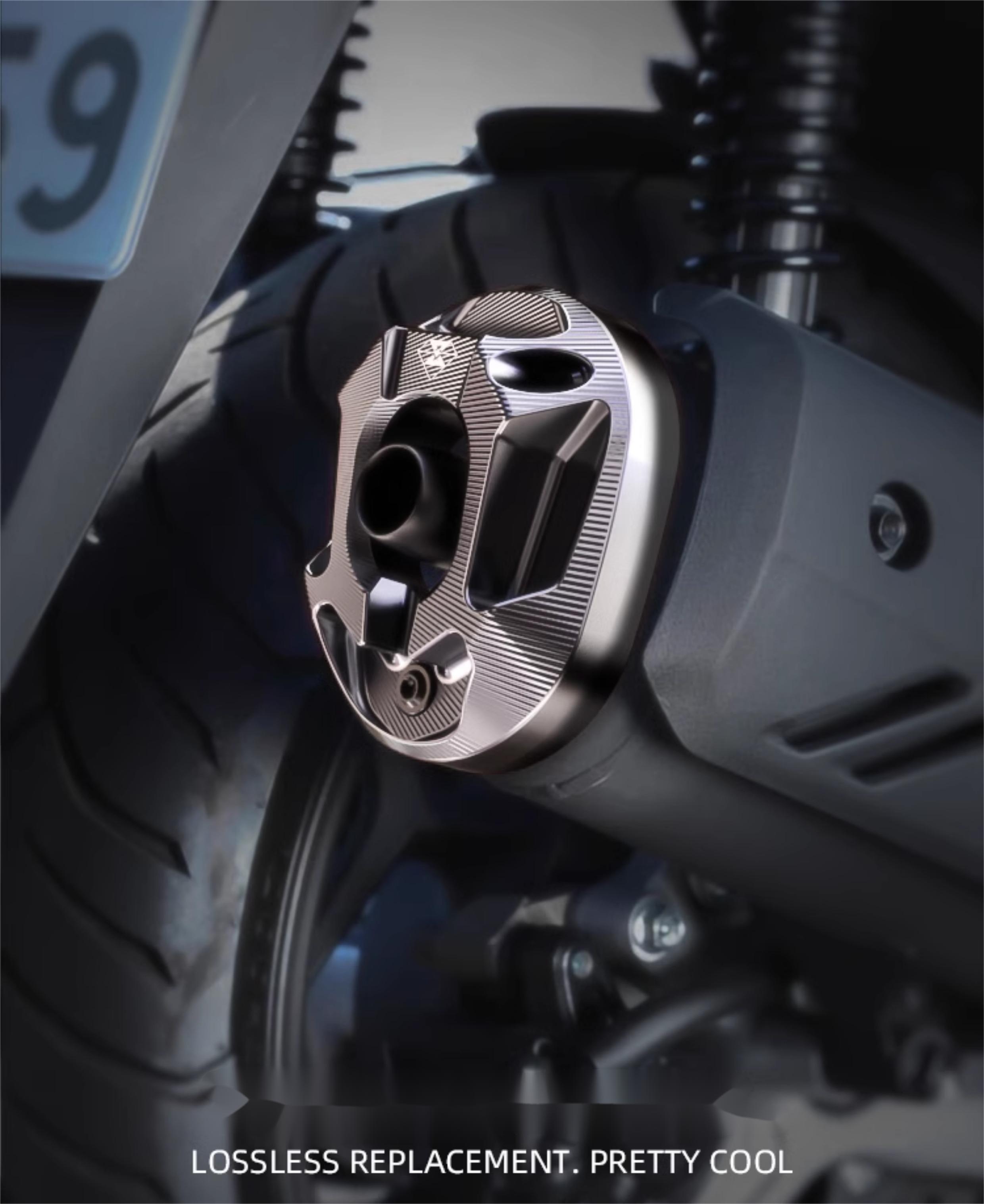 ホンダ PCX160 フルエキゾースト VARIO 2023 カバー パーツ マフラー カスタム メガホンマフラー ダウンマフラー インジェクション チタン ブラック 取寄せ | ホンダ