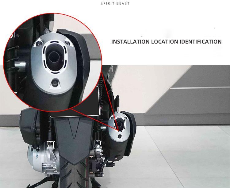 ホンダ PCX160 フルエキゾースト VARIO 2023 カバー パーツ マフラー カスタム メガホンマフラー ダウンマフラー インジェクション チタン ブラック 取寄せ | ホンダ | 05