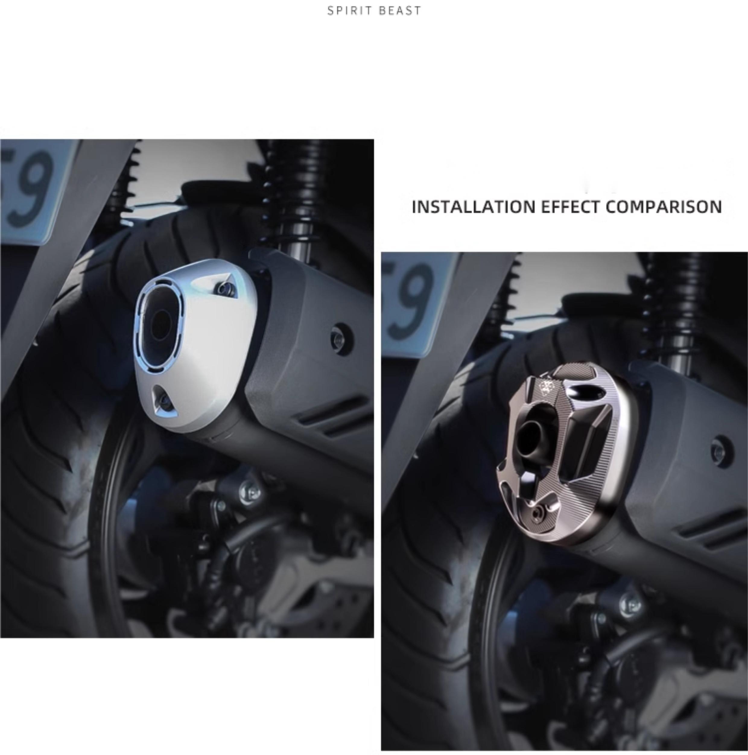 ホンダ PCX160 フルエキゾースト VARIO 2023 カバー パーツ マフラー カスタム メガホンマフラー ダウンマフラー インジェクション チタン ブラック 取寄せ | ホンダ | 06