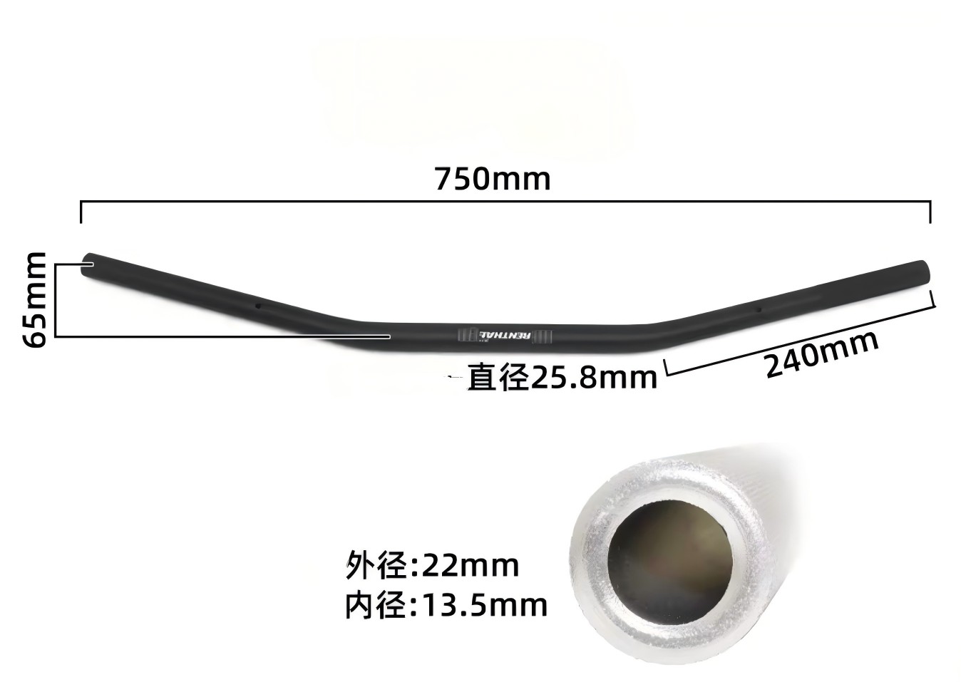 ホンダ（HONDA） レブル 250 500 ハンドルポスト 8cmアップ 2.5cm近く