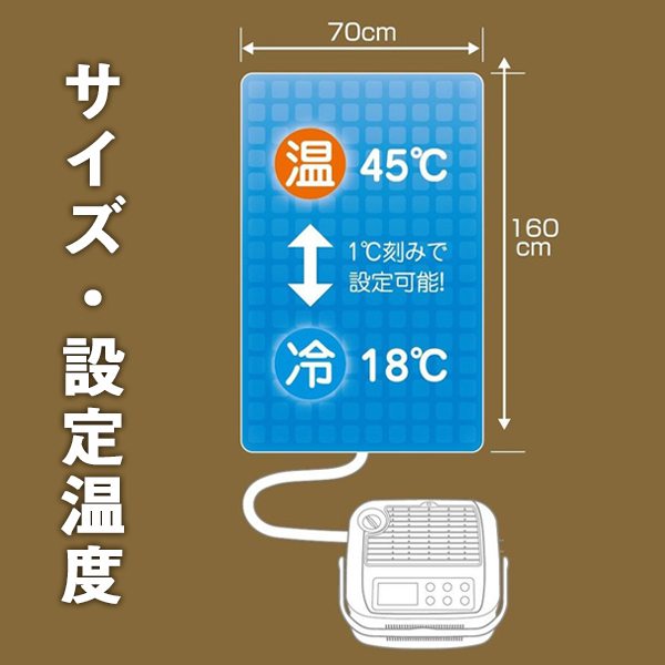 冷水マット 温水マット 床暖房 温冷水マット 省エネ 温冷水眠マット